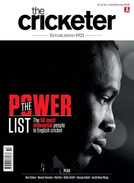 The Cricketer Magazine – September 2019 Cover