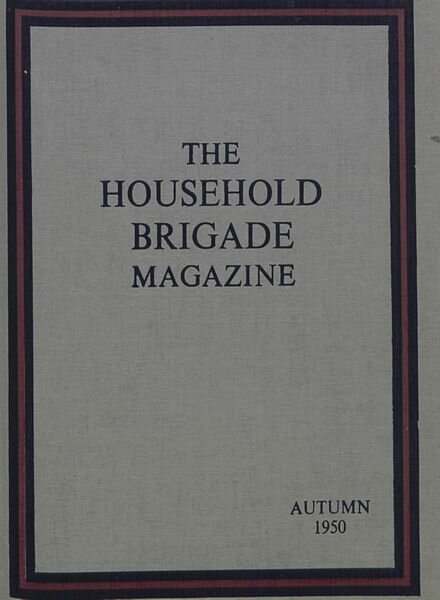 The Guards Magazine – Autumn 1950 Cover