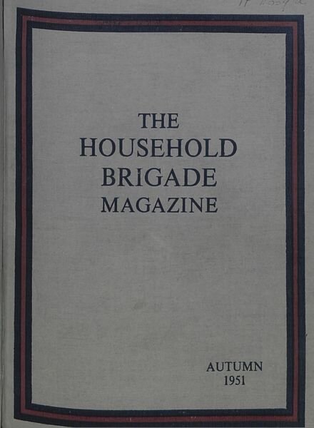 The Guards Magazine – Autumn 1951 Cover