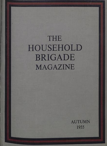 The Guards Magazine – Autumn 1955 Cover