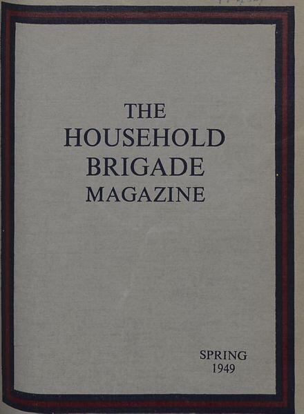 The Guards Magazine – Spring 1949 Cover