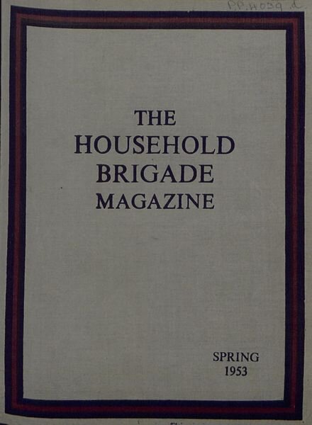 The Guards Magazine – Spring 1953 Cover