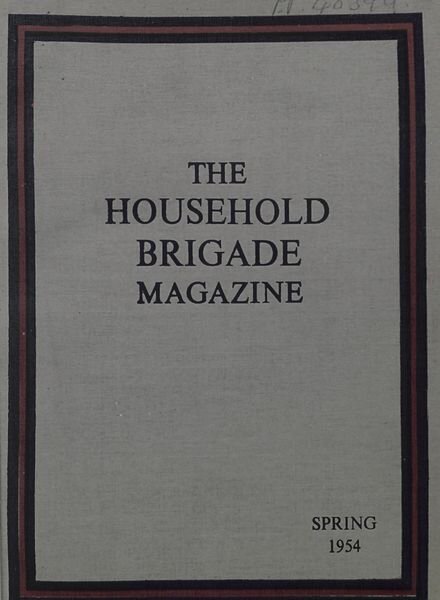 The Guards Magazine – Spring 1954 Cover