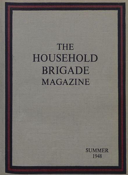 The Guards Magazine – Summer 1948 Cover