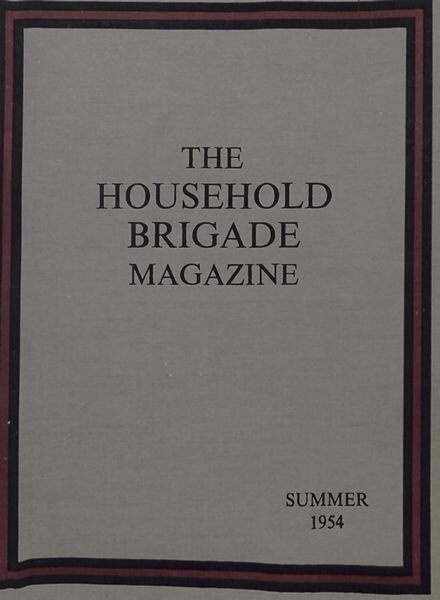 The Guards Magazine – Summer 1954 Cover