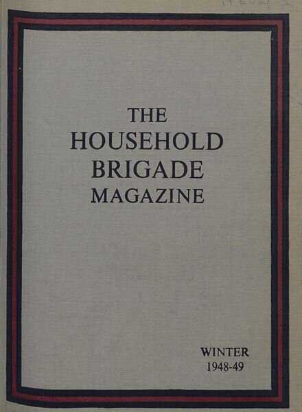 The Guards Magazine – Winter 1948 Cover