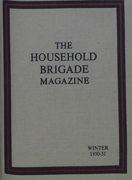 The Guards Magazine – Winter 1950-1951 Cover