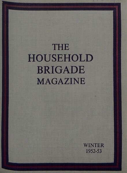 The Guards Magazine – Winter 1952 Cover
