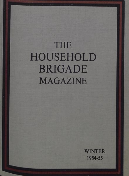 The Guards Magazine – Winter 1954 Cover