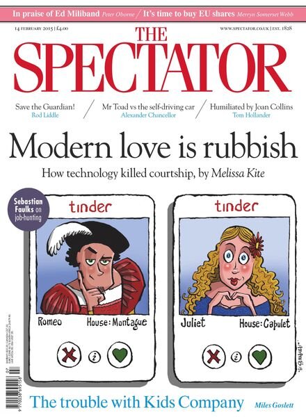 The Spectator – 14 February 2015 Cover