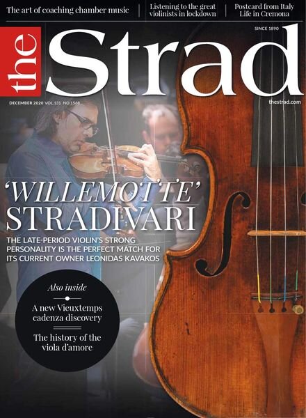 The Strad – Issue 1568 – December 2020 Cover