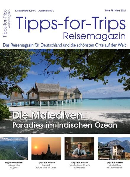Tipps for Trips – Marz 2021 Cover