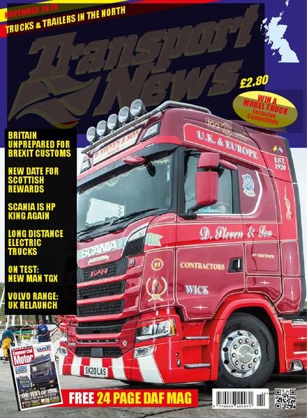 Transport News – November 2020 Cover