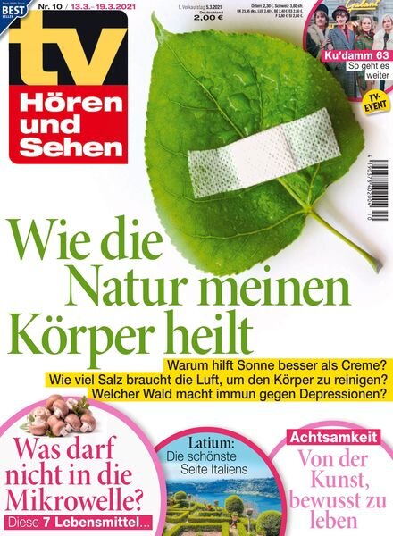 TV Horen und Sehen – 05 Marz 2021 Cover