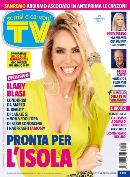 TV Sorrisi e Canzoni – 16 Febbraio 2021 Cover