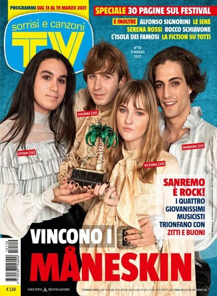 TV Sorrisi e Canzoni – 9 Marzo 2021 Cover