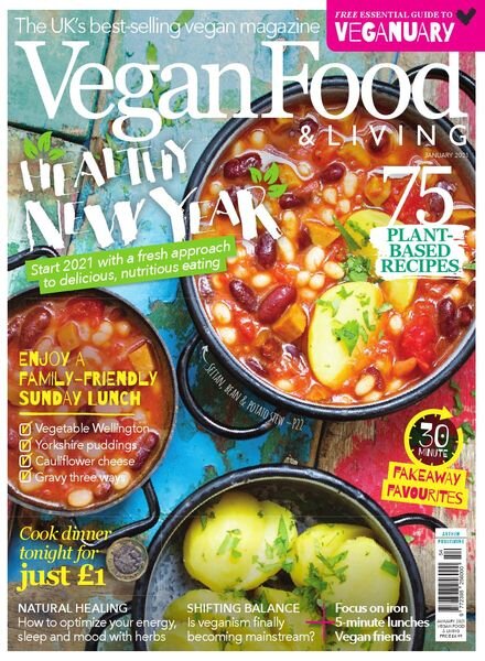 Vegan Food & Living – January 2021 Cover