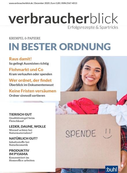 verbraucherblick – Dezember 2020 Cover