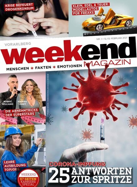 Weekend Magazin Vorarlberg – Nr 1, 12-13 Februar 2021 Cover