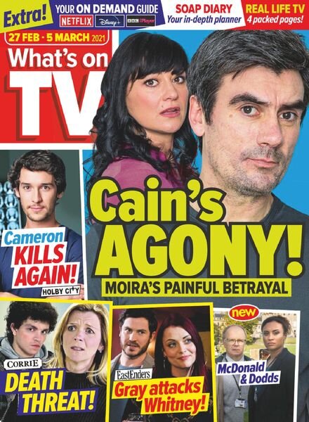 What’s on TV – 27 February 2021 Cover