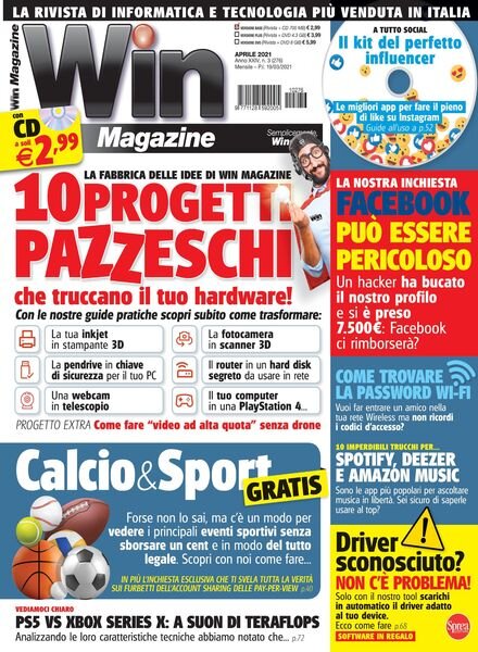 Win Magazine – 08 aprile 2021 Cover