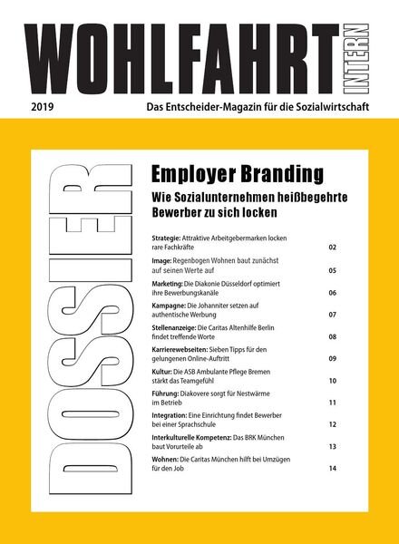 Wohlfahrt Intern – Marz 2021 Cover