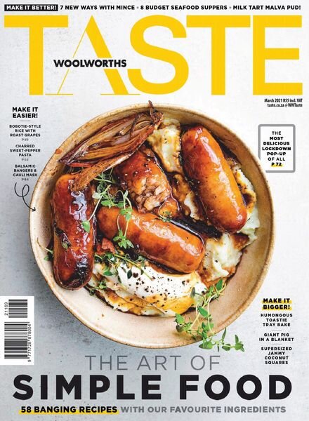 Woolworths Taste – March 2021 Cover