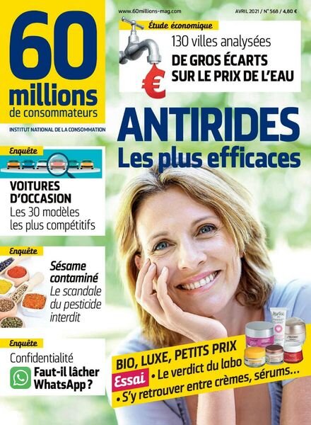 60 Millions de Consommateurs – Avril 2021 Cover