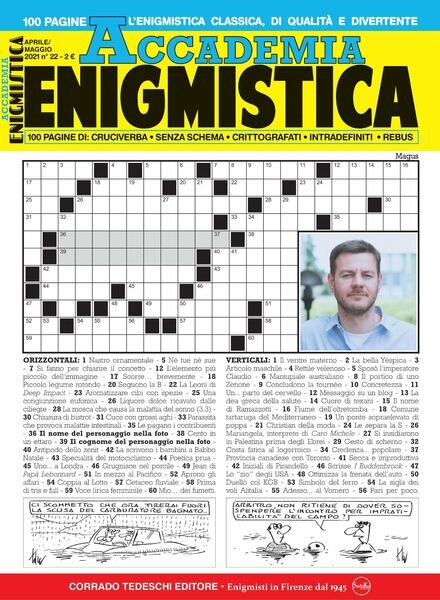 Accademia Enigmistica – aprile 2021 Cover