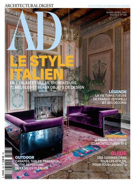 AD Architectural Digest France – mars-avril 2021 Cover