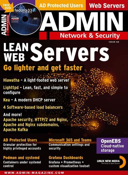 Admin Network & Security – Issue 62 – April 2021 Cover