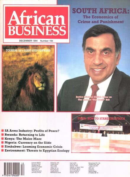 African Business English Edition – December 1994 Cover