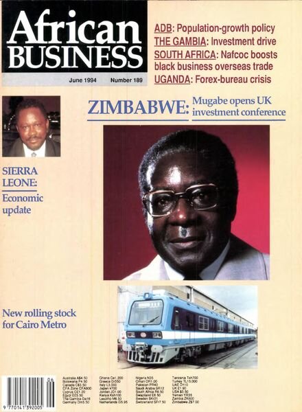 African Business English Edition – June 1994 Cover