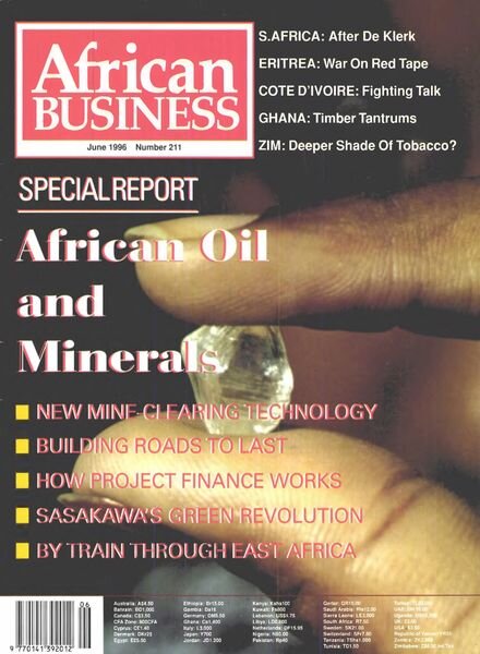 African Business English Edition – June 1996 Cover