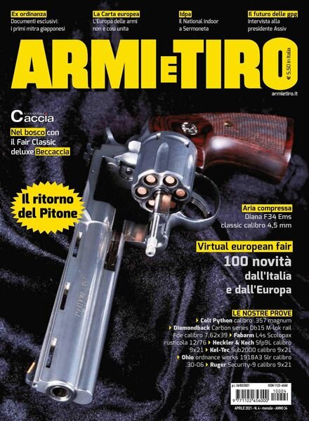 Armi e Tiro – aprile 2021 Cover