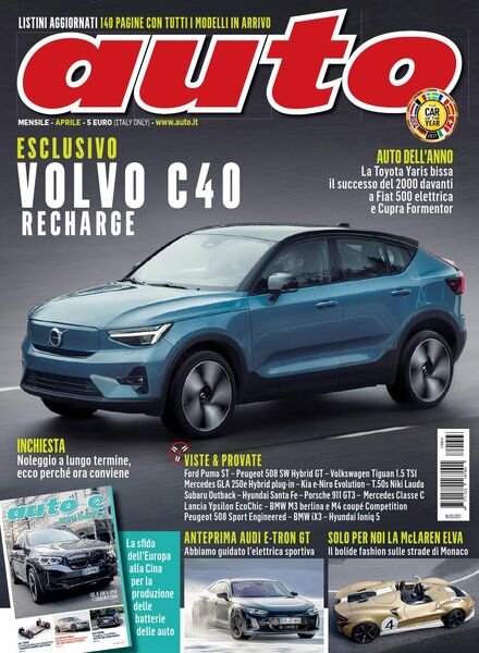 Auto – Aprile 2021 Cover
