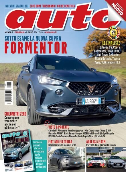 Auto – Febbraio 2021 Cover