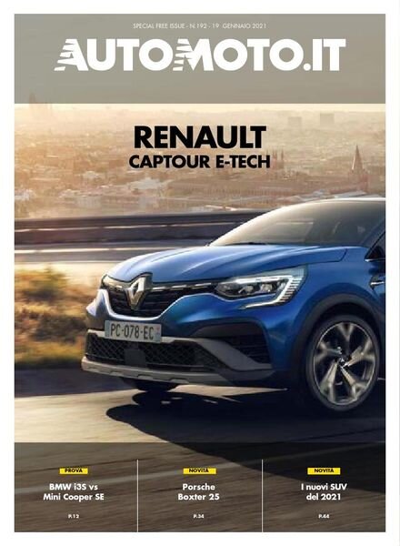 Automoto.it Magazine N.192 – 19 Gennaio 2021 Cover