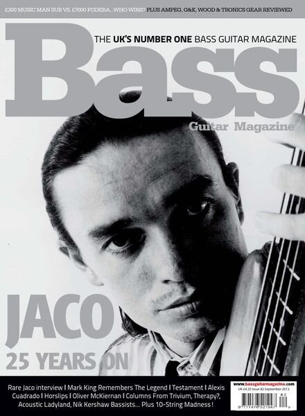 Bass Player – Issue 82 – September 2012 Cover