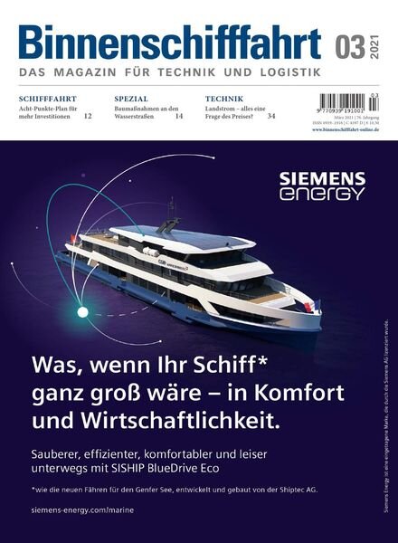 Binnenschifffahrt – Marz 2021 Cover