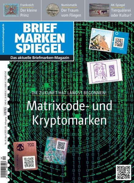 Briefmarken Spiegel – April 2021 Cover