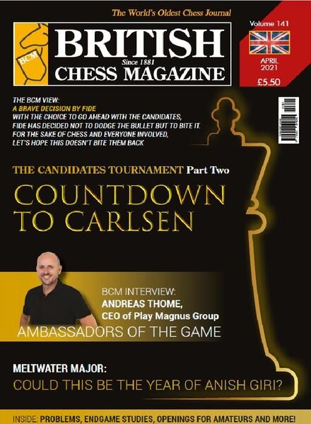 British Chess Magazine – April 2021 Cover