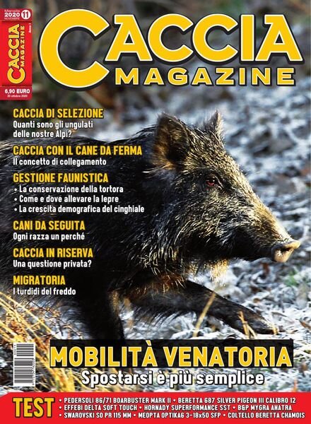 Caccia Magazine – Novembre 2020 Cover