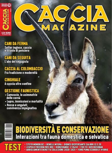 Caccia Magazine – Ottobre 2020 Cover