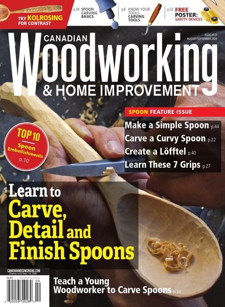 Canadian Woodworking & Home Improvement – August-September 2020 Cover