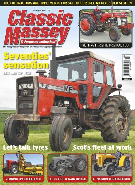 Classic Massey – Issue 45 – July-August 2013 Cover
