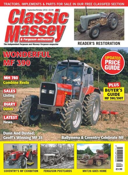 Classic Massey – Issue 64 – September-October 2016 Cover