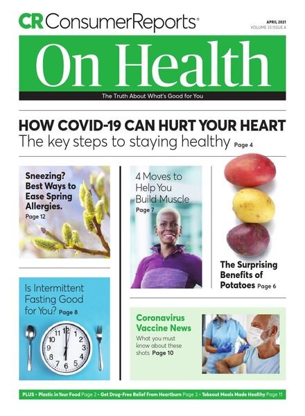 Consumer Reports on Health – April 2021 Cover