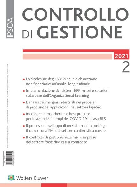 Controllo di gestione – Marzo-Aprile 2021 Cover