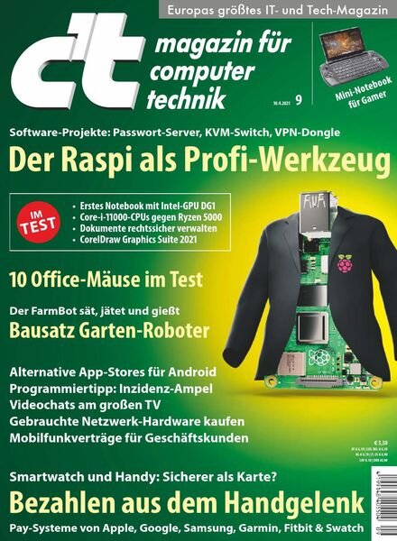 ct Magazin fur Computertechnik – 09 April 2021 Cover